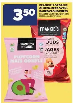 Real Canadian Superstore FRANKIE'S ORGANIC GLUTEN-FREE OVEN-BAKED SNACK PUFFS offer