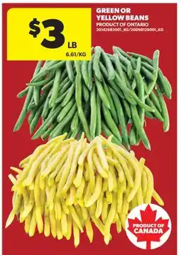 Real Canadian Superstore GREEN OR YELLOW BEANS offer