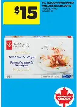 Real Canadian Superstore PC BACON-WRAPPED WILD SEA SCALLOPS offer