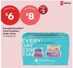 Real Canadian Superstore EVERYDAY ESSENTIALS FOOD CONTAINERS, Small offer