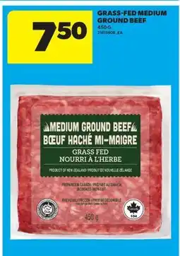 Real Canadian Superstore GRASS-FED MEDIUM GROUND BEEF offer