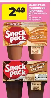 Real Canadian Superstore SNACK PACK PUDDING OR JUICY GELS, 4'S offer