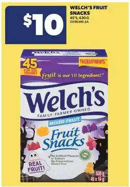 Real Canadian Superstore WELCH'S FRUIT SNACKS, 45'S offer