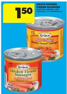 Real Canadian Superstore GRACE CHICKEN VIENNA SAUSAGES offer