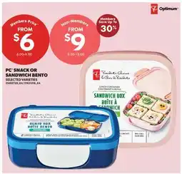 Real Canadian Superstore PC SNACK OR SANDWICH BENTO offer