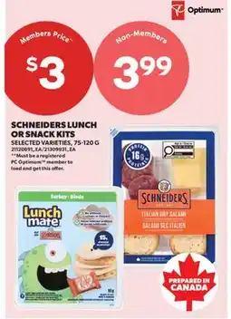 Real Canadian Superstore SCHNEIDERS LUNCH OR SNACK KITS offer