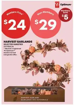 Real Canadian Superstore HARVEST GARLANDS offer
