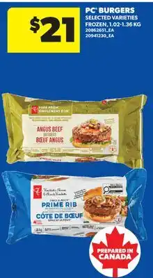 Real Canadian Superstore PC BURGERS offer