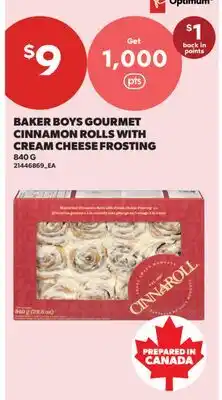 Real Canadian Superstore BAKER BOYS GOURMET CINNAMON ROLLS WITH CREAM CHEESE FROSTING offer