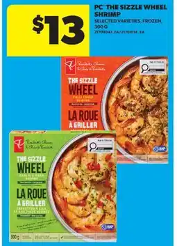 Real Canadian Superstore PC THE SIZZLE WHEEL SHRIMP offer