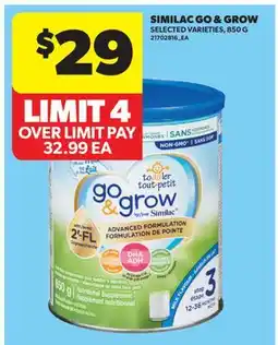 Real Canadian Superstore SIMILAC GO & GROW offer