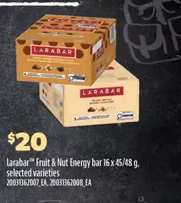 Real Canadian Superstore LARABAR FRUIT & NUT ENERGY BAR, 16 X 45/48 G offer