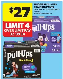 Real Canadian Superstore HUGGIES PULL-UPS TRAINING PANTS, 28-74'S offer