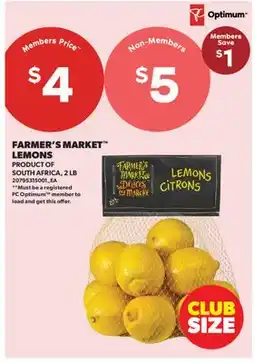 Real Canadian Superstore FARMER'S MARKET LEMONS, 2 LB offer