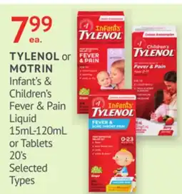 IDA Pharmacy TYLENOL or MOTRIN offer