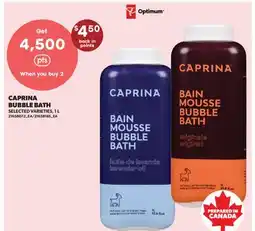 Real Canadian Superstore CAPRINA BUBBLE BATH offer