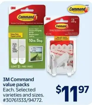 3M Command value packs