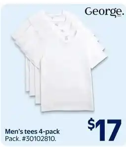 Walmart George. men's tees offer
