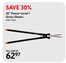 Home Hardware 36 Power-Lever Grass Shears offer