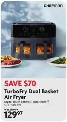 Home Hardware TurboFry Dual Basket Air Fryer offer