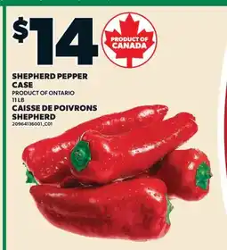 Valu-mart CAISSE DE POIVRONS SHEPHERD, 11 LB offer
