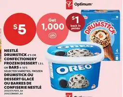 Valu-mart DRUMSTICK, 4'S OU DESSERT GLACÉ OU BARRES DE CONFISERIE NESTLÉ, 4-10'S offer