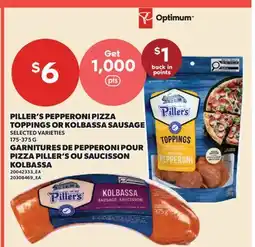 Valu-mart GARNITURES DE PEPPERONI POUR PIZZA PILLER'S OU SAUCISSON KOLBASSA offer