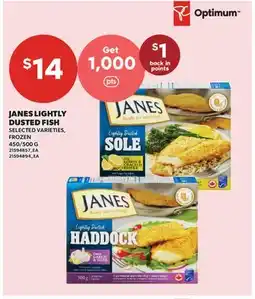 Valu-mart JANES LIGHTLY DUSTED FISH, 450/500 G offer