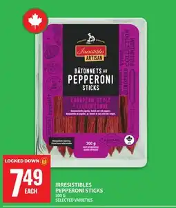 Food Basics IRRESISTIBLES PEPPERONI STICKS offer
