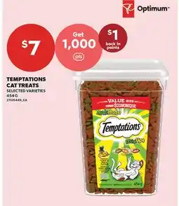 Valu-mart TEMPTATIONS CAT TREATS offer