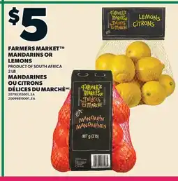 Valu-mart MANDARINES OU CITRONS DÉLICES DU MARCHÉ, 2 LB offer
