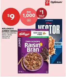 Valu-mart KELLOGG'S JUMBO CEREAL, 25 G-1.05 KG offer