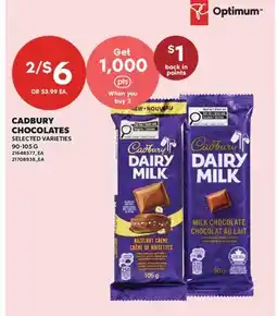 Valu-mart CADBURY CHOCOLATES offer