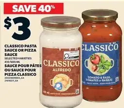 Valu-mart SAUCE POUR PÂTES OU SAUCE POUR PIZZA CLASSICO, 410/600 ML offer
