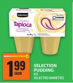 Food Basics SELECTION PUDDING 4'S offer