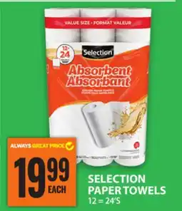 Food Basics SELECTION PAPER TOWELS offer