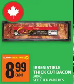 Food Basics IRRESISTIBLE THICK CUT BACON offer