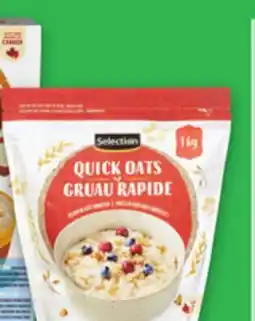 Food Basics SELECTION OATS 1 KG INSTANT OATMEAL offer