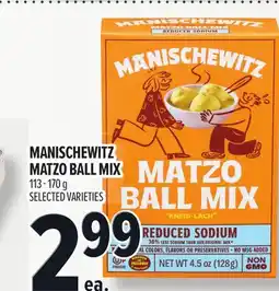 Metro MANISCHEWITZ MATZO BALL MIX offer