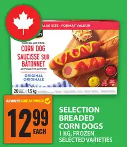 Food Basics SELECTION BREADED CORN DOGS offer