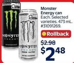 Walmart Monster Energy can offer