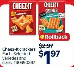Walmart Cheez-It crackers offer