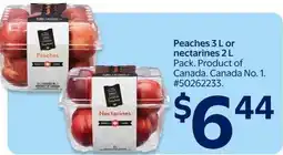 Walmart Peaches or nectarines offer
