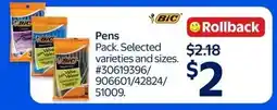 Walmart Bic pens offer