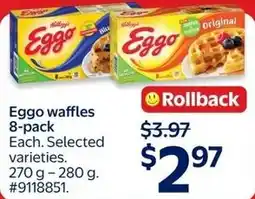 Walmart Eggo waffles offer
