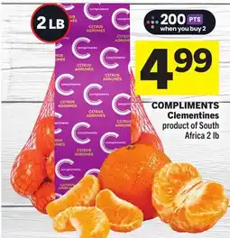 Foodland COMPLIMENTS Clementines offer