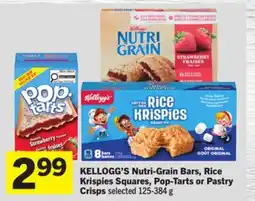 Foodland Nutri-Grain Bars, Rice Krispies Squares, Pop-Tarts or Pastry Crisps offer