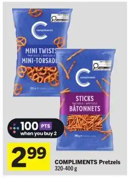 Foodland COMPLIMENTS Pretzels offer