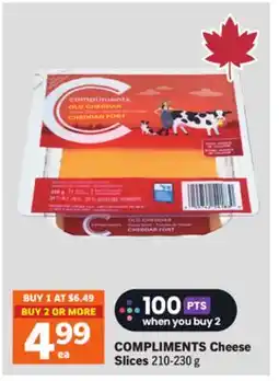 Foodland COMPLIMENTS Cheese Slices offer