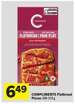 Foodland COMPLIMENTS Flatbread Pizzas offer
